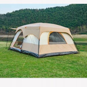 Namiot kempingowy rodzinny camping wodoodporny 7 osobowy 380x260x200 cm - miniatura 15