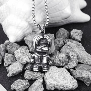 Naszyjnik srebrny stal manga anime hentai 382 - miniatura 4