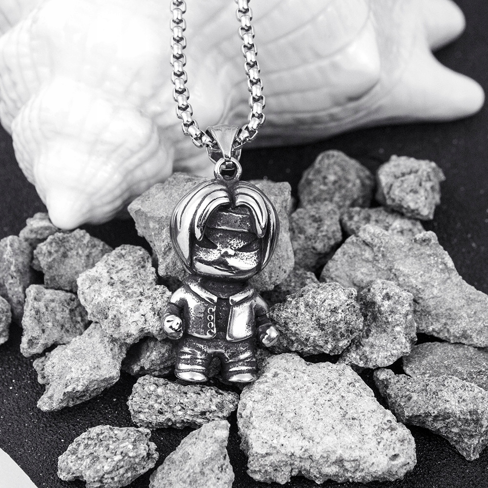 Naszyjnik srebrny stal manga anime hentai 382 - zdjęcie 4