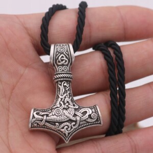 Naszyjnik męski młot thora mjolnir srebrny 125 - miniatura 3