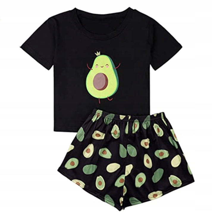 Piżama damska prezent na walentynki dla dziewczyny dwuczęściowa awokado xl - zdjęcie 1