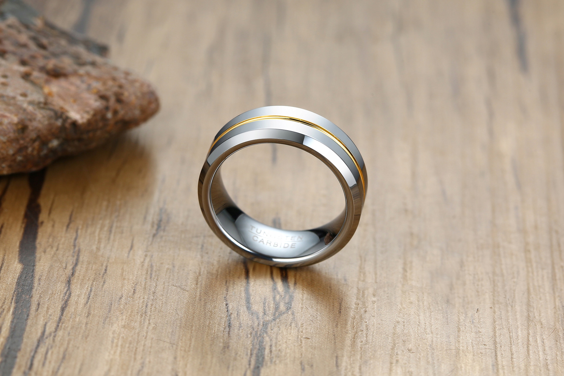 Obrączka pierścień z wolframu wolfring eu19 us09 - obrazek 8