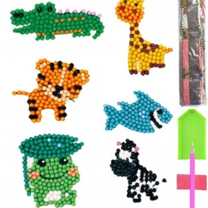 Haft diamentowy 5d zestaw dzieci najklejki puzzle