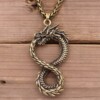 Naszyjnik smok uroboros grecki egipski symbol 124 - miniatura 4