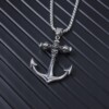 Naszyjnik srebrny rybak marynarz kotwica 313 - miniatura 8