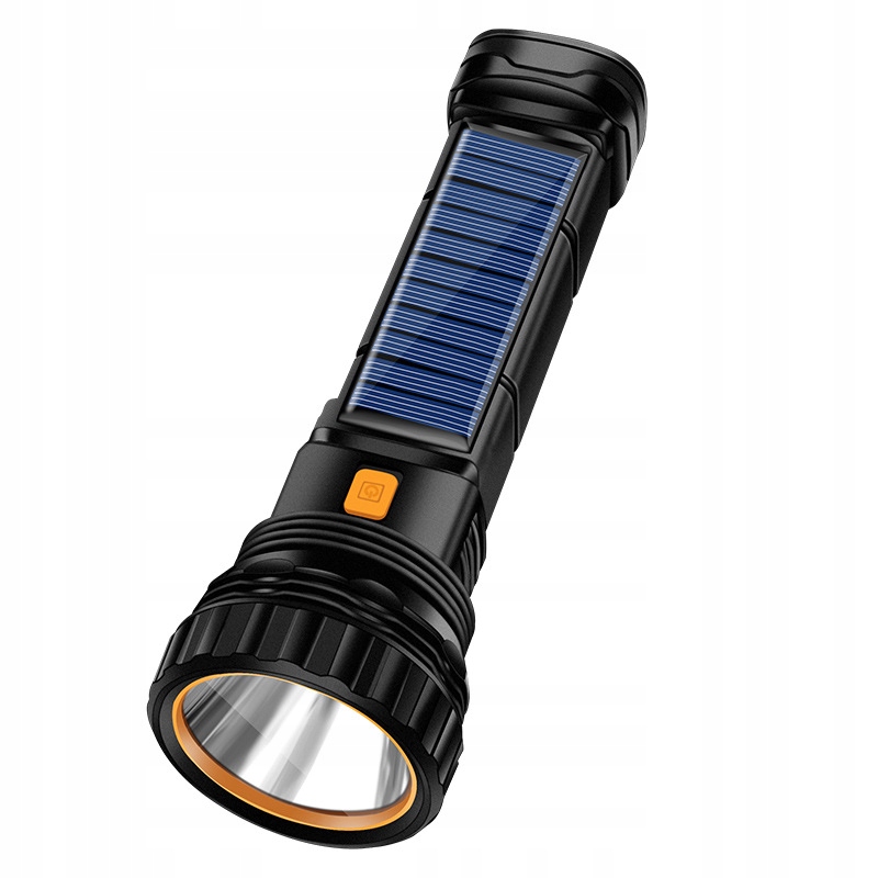 Latarka solarna ładowana słonecznie led powerbank 3 tryby kemping survival - zdjęcie 3
