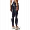Legginsy push up wysoki stan modelujące ekoskóra elastyczne damskie czarne - miniatura 2