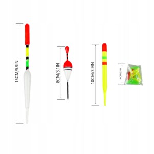 Zestaw spławików wędkarskich 15 sztuk na jeziora rzeki stawy uniwersalne - miniatura 2