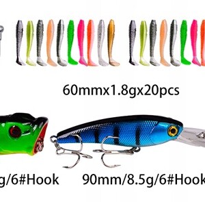 Zestaw wędkarski dla dzieci zabaka wędka 1.5m 38 elementów proberos prezent - miniatura 3