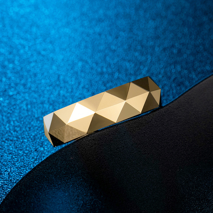 Obrączka pierścionek wolfram biżuteria wolfring złota eu25 us11 - obrazek 3