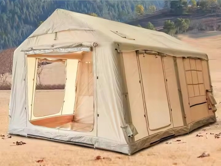 Duży namiot kempingowy pompowany 8-osób festiwalowy +daszek 12m2 400x300cm - zdjęcie 10