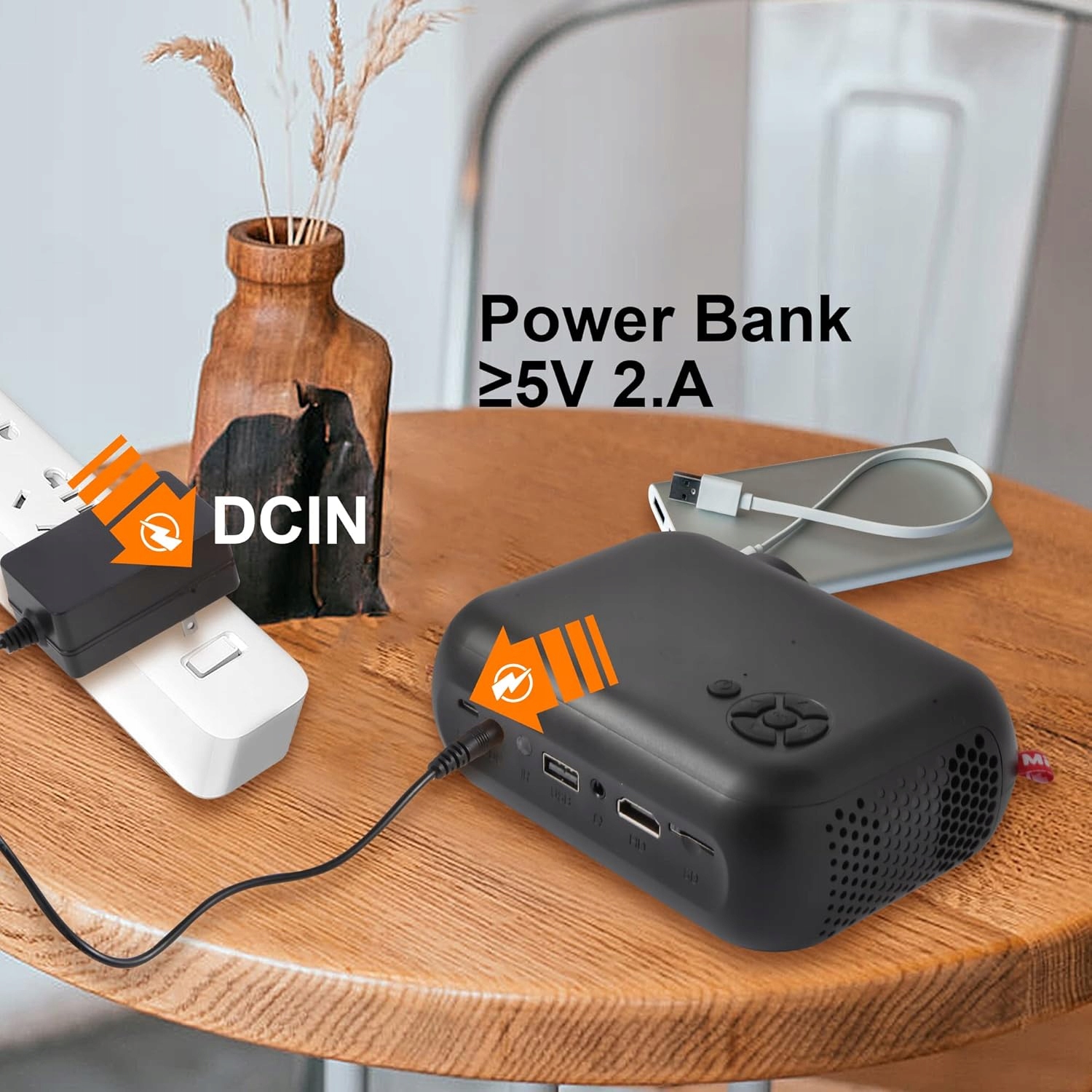 Przenośny projektor rzutnik z pilotem itimport do 170 cali bluetooth fullhd - obrazek 10