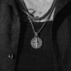 Naszyjnik kompas symbol amulet gwiazda droga 140 - miniatura 2