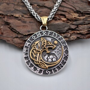 Naszyjnik wikingów aegishjalmur amulet wikinga 504 - miniatura 11