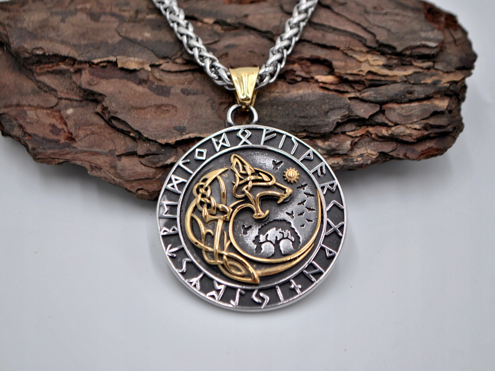 Naszyjnik wikingów aegishjalmur amulet wikinga 504 - obrazek 11