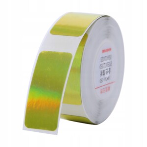 Niimbot etykiety naklejki do b18 n1 złoty hologram - miniatura 1