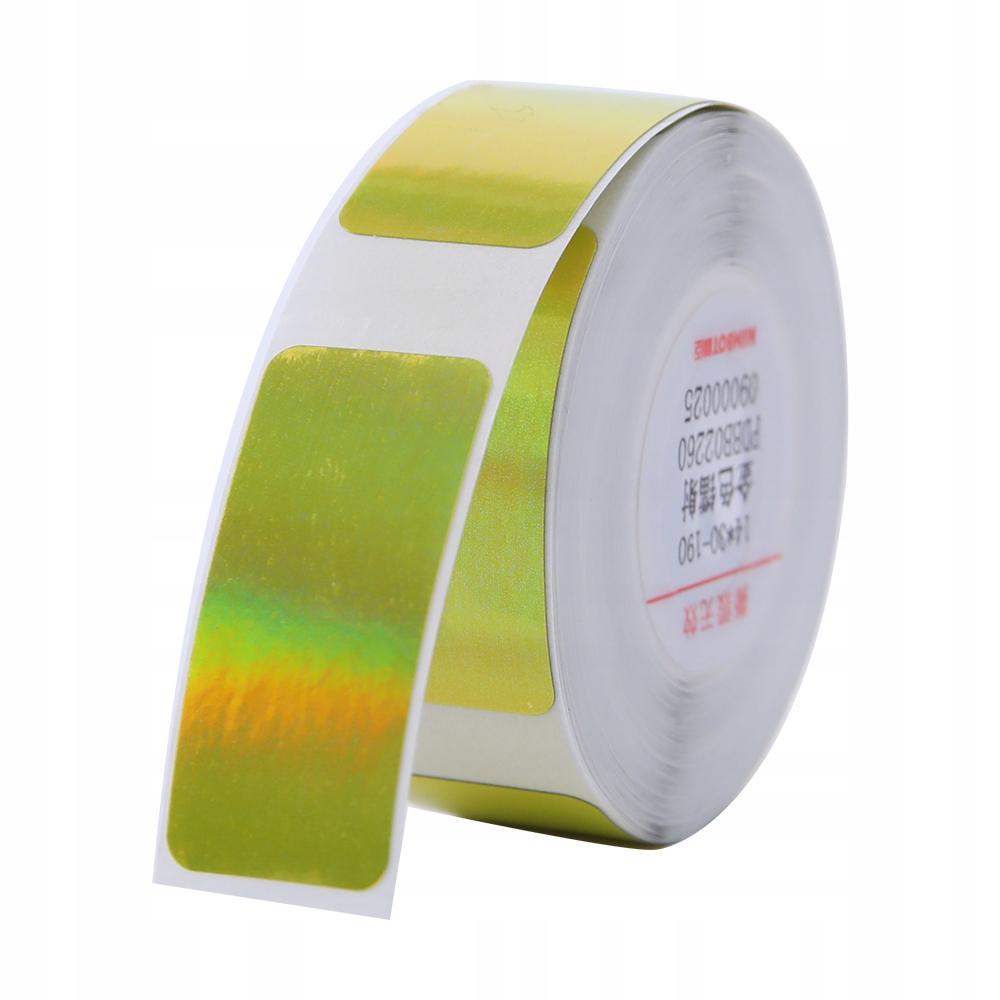 Niimbot etykiety naklejki do b18 n1 złoty hologram