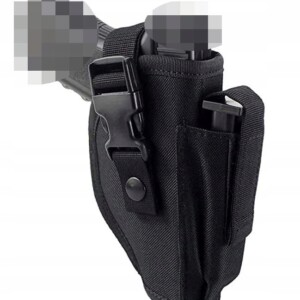 Kabura na pistolet asg uniwersalna z ładownicą na magazynek iwb owb czarna