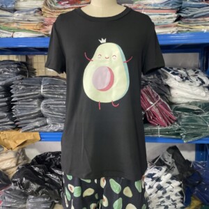 Piżama damska prezent na walentynki dla dziewczyny dwuczęściowa awokado xl - miniatura 2