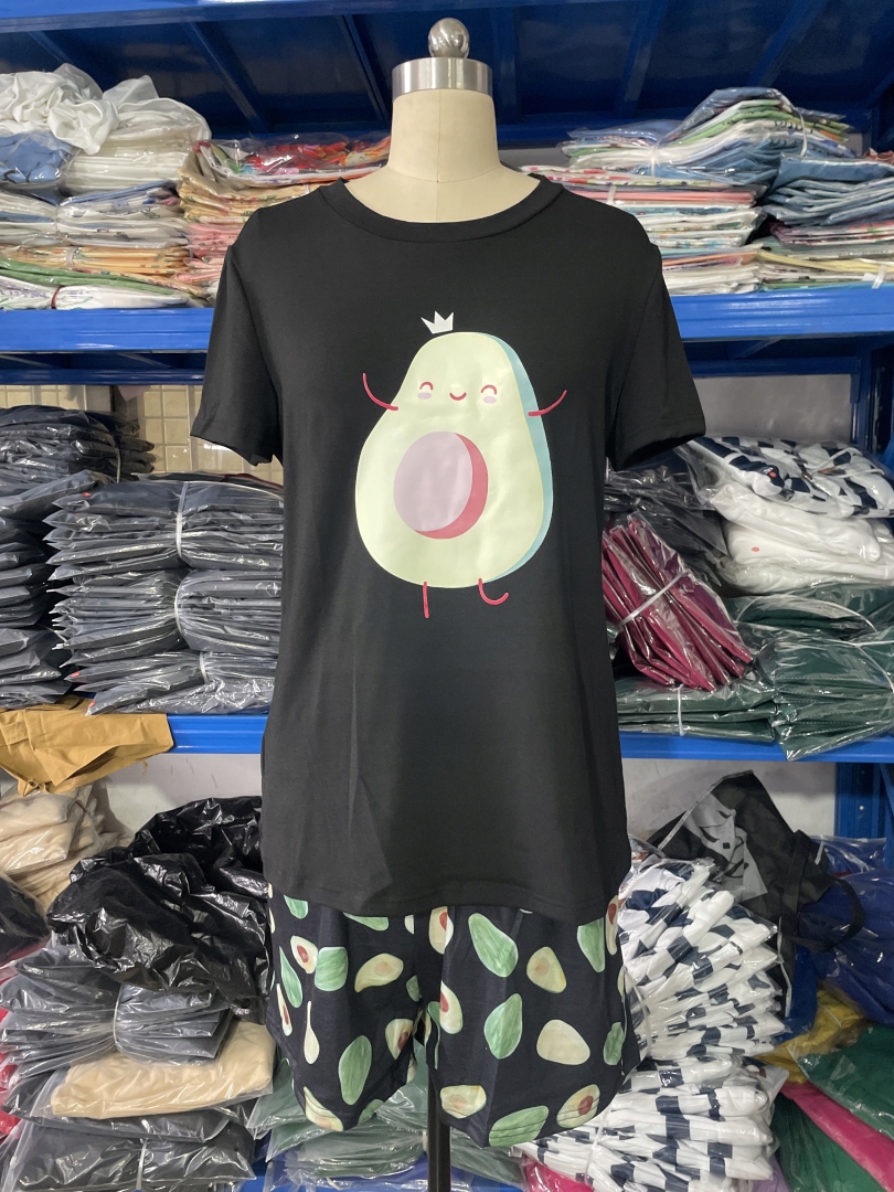 Piżama damska prezent na walentynki dla dziewczyny dwuczęściowa awokado xl - zdjęcie 2