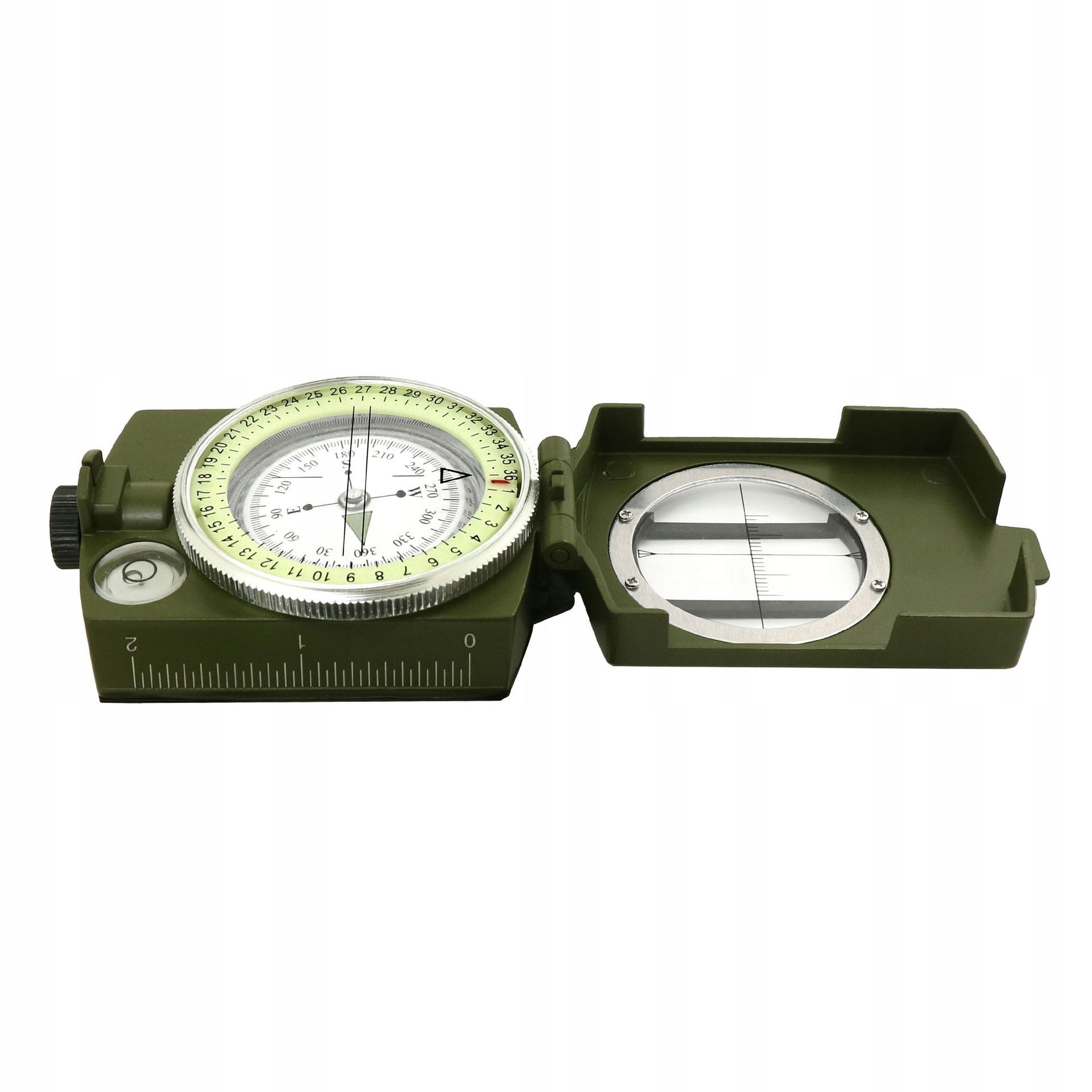 Kompas profesjonalny wojskowy busola pryzmatyczny mapowy metalowy - obrazek 9