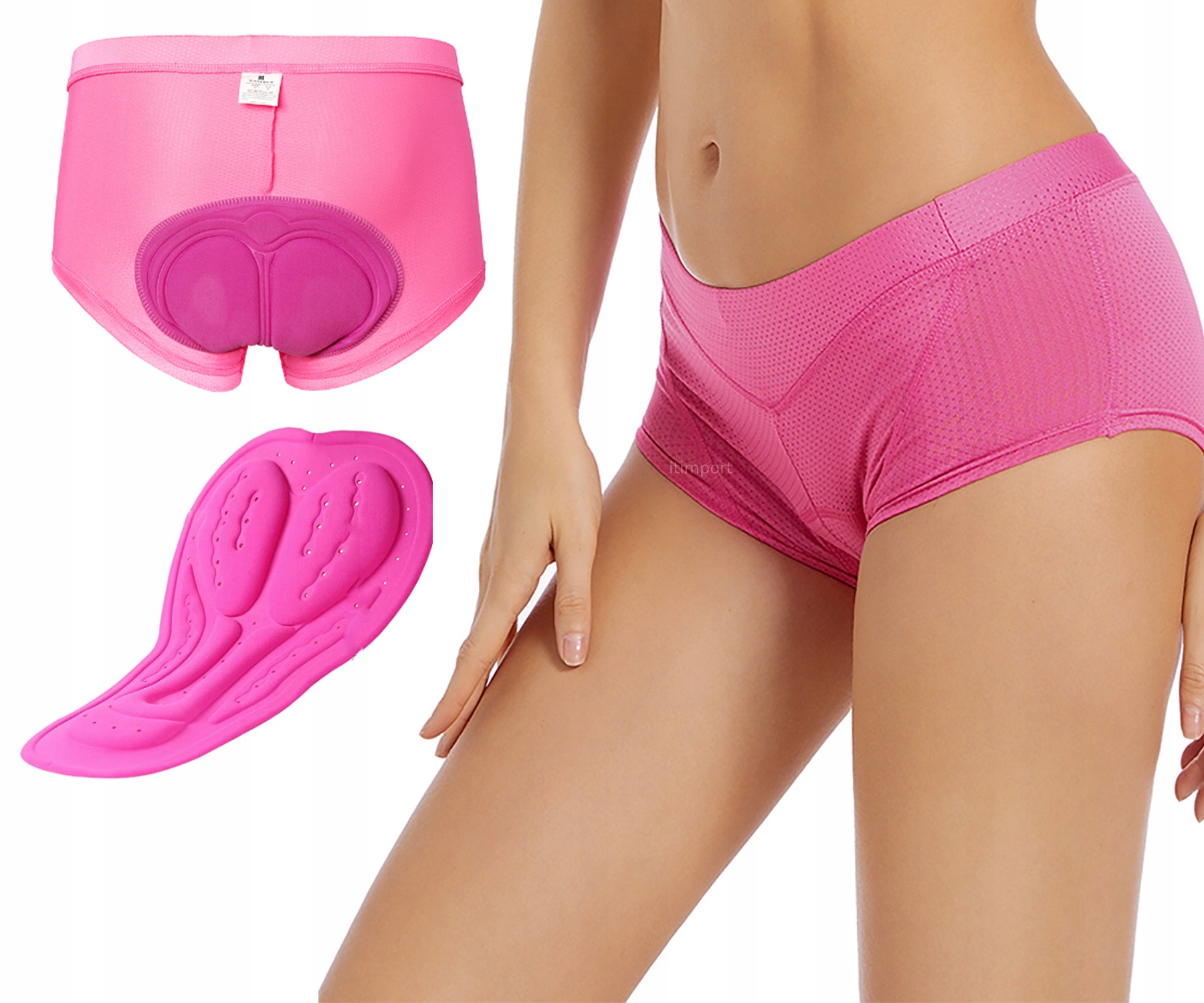 Szorty spodenki rowerowe bokserki żel wkładka 2xl