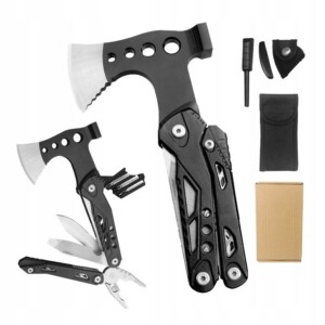Multitool scyzoryk narzędzie wielofunkcyjne toporek nóż piła młotek 17 w 1