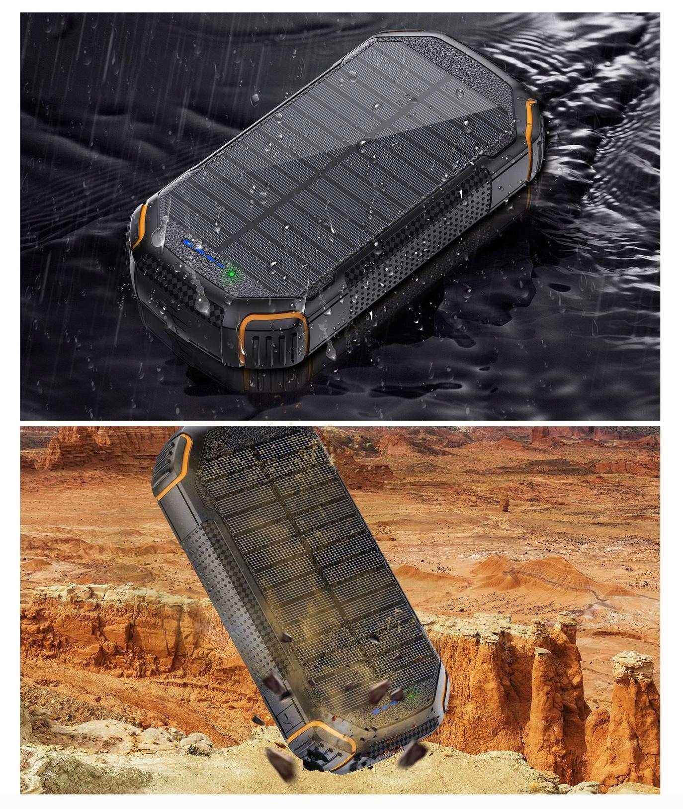 Power bank solarny 20000mah 22,5w panele słoneczne - obrazek 13