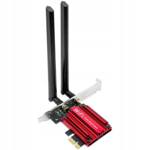 Karta sieciowa wi-fi 7 be200 pci-e + bluetooth 5.4 do 8774 mb/s tri band 6g