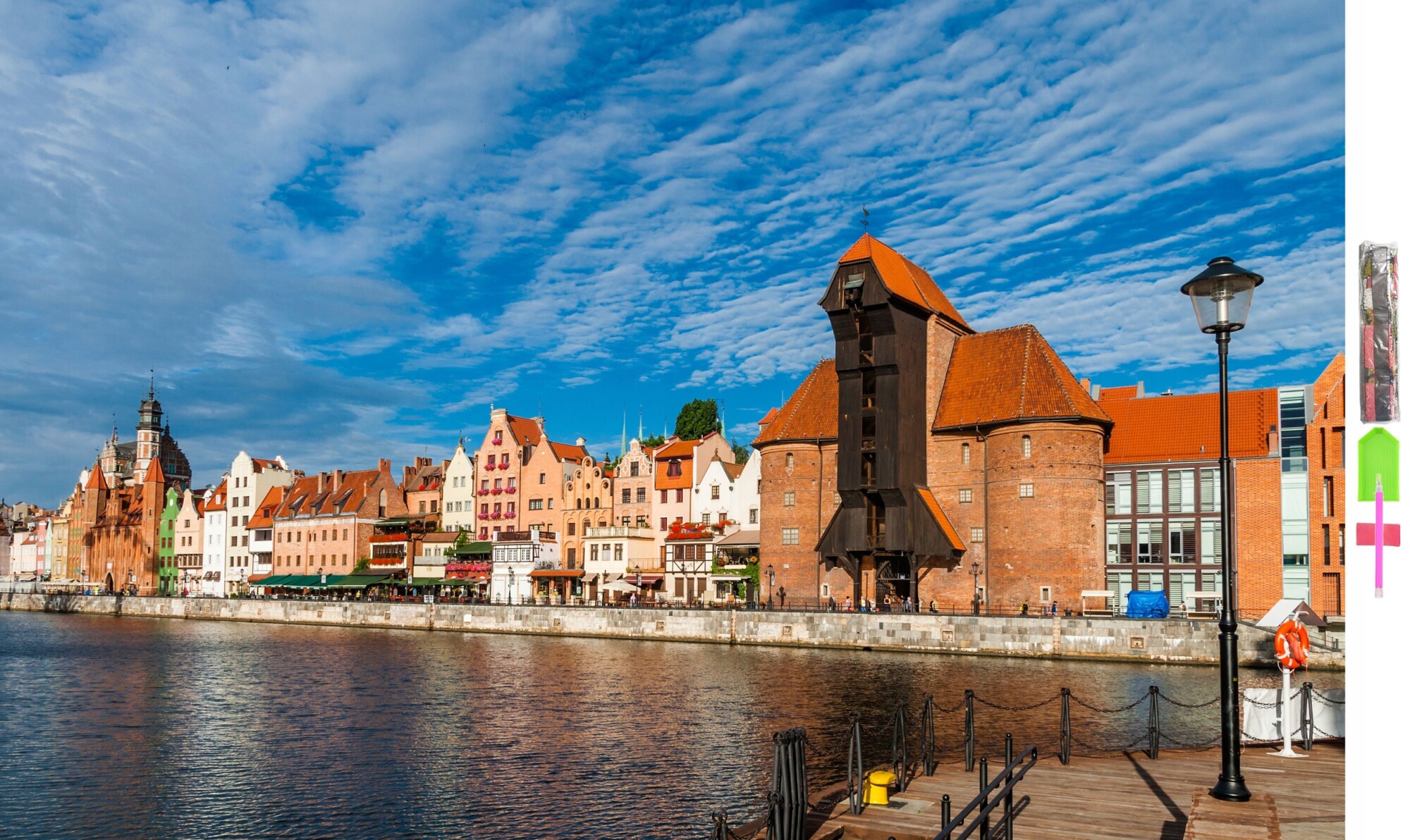 Haft diamentowy 5d zestaw 100*150 starówka gdańsk