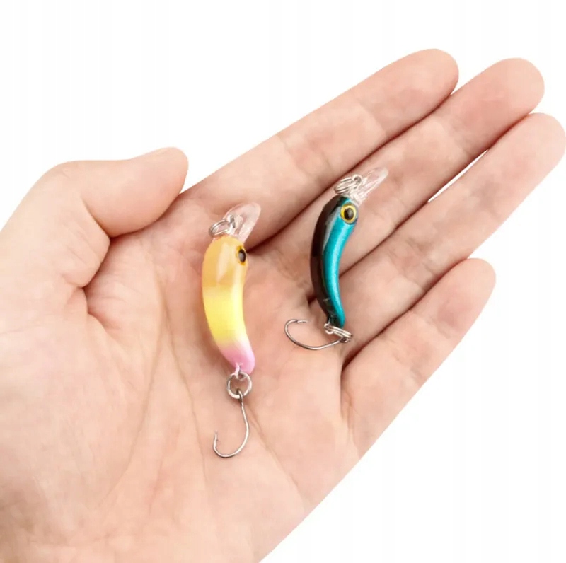 Zestaw 8x wobler przynęta minnow wędkarska szczupak sandacz okoń 1.5g 4cm - zdjęcie 12