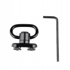 Montaż zawieszenia do szyny m-lok qd uchwyt obrotowy adapter ar15 + klucz - miniatura 4