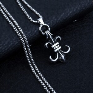 Naszyjnik srebrny stal łańcuszek 316l harcerz 334 - miniatura 10