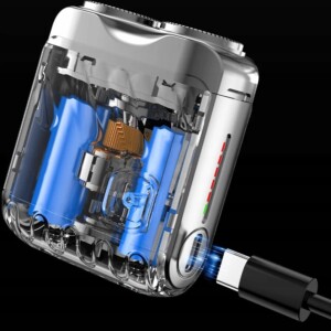 Maszynka do golenia golarka elektryczna turystyczna usb mocna wodoszczelna - miniatura 6