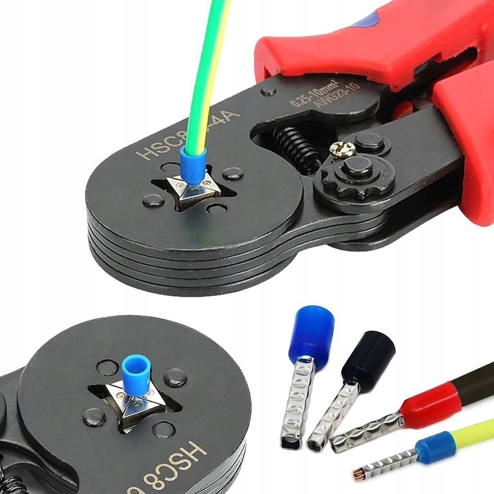 Zaciskarka do tulejek konektorów tulejki konektory końcówek 1200 - obrazek 4