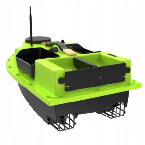 Łodź zanętowa wędkarska gps 600m 2silniki 4komory led auto powrót pilot 2kg - miniatura 3