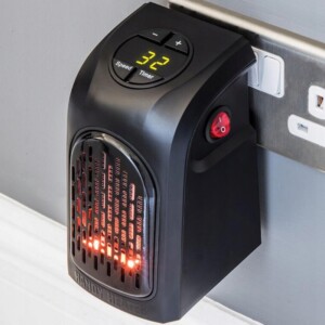 Grzejnik ścienny mini termowentylator 400w + pilot - miniatura 2