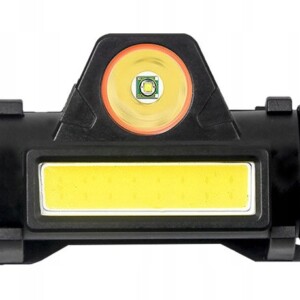 Latarka czołowa czołówka led usb akumulator mocna xpe cob wodoszczelna - miniatura 4