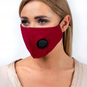 Komplet bordowa maska+ 3x filtr pm 2.5