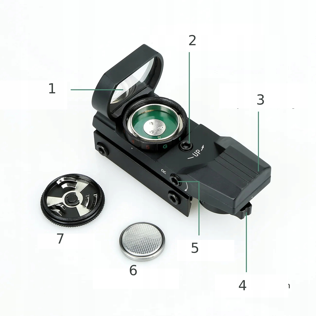 Kolimator picatinny 20mm celownik kropki asg myśliwski strzelecki 4 wzory - zdjęcie 3