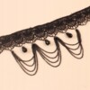 Choker koronkowy haft czarny naszyjnik gothic ch04 - miniatura 4