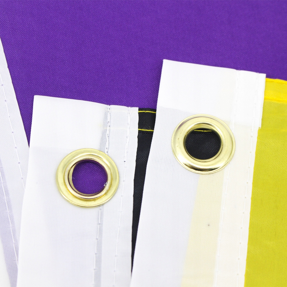 Flaga tęczowa lgbt duża 90x150cm niebinarność f1 - obrazek 6