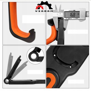 Wieszak na rower uchwyt hak ścienny na ścianę uniwersalny mocny nie brudzi - miniatura 4