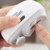 Elektryczny obcinacz do paznokci turystyczny frezarka polerka usb biała - miniatura 9