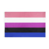 Flaga tęczowa lgbt duża 90x150cm genderfluid f4 - miniatura 2