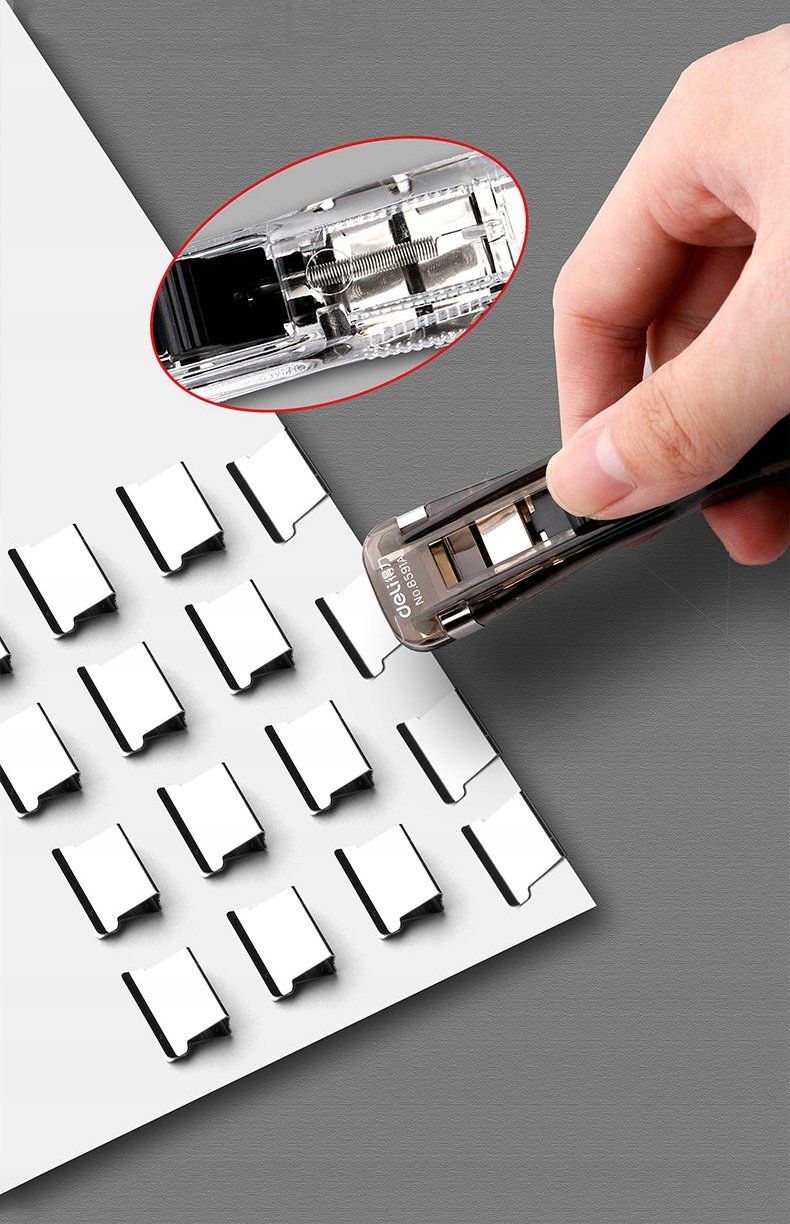 Klipsy do dokumentów urządzenie + 50 klipsów biuro - obrazek 3