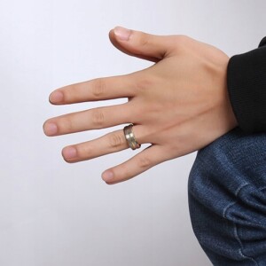 Obrączka pierścień z wolframu wolfring eu25 us11 - miniatura 4