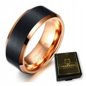 Obrączka pierścień z wolframu wolfring eu19 us09