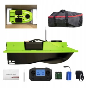 Łodź zanętowa wędkarska gps 600m 2silniki 4komory led auto powrót pilot 2kg - miniatura 2
