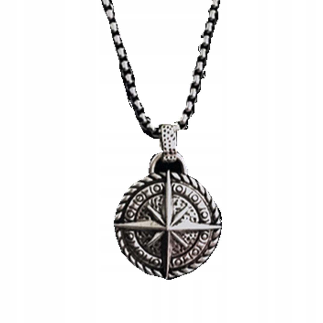 Naszyjnik kompas symbol amulet gwiazda droga 140